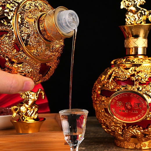 【马年专属、六粮固态、陶坛陈藏】浏阳河酒 梦仙缘A99浓香型白酒骏马瓶盖的龙纹瓶身，送礼佳品 商品图5