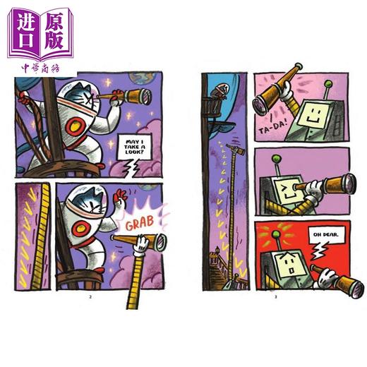 【中商原版】宇宙第一猫4 The First Cat in Space and the Baby Pirate's Revenge 英文原版 儿童图画小说 绘本故事 进口童书 商品图1