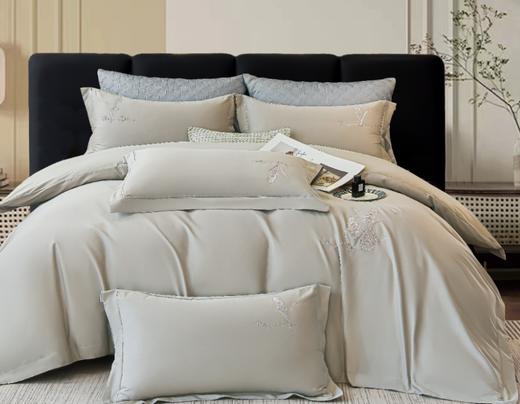 A类冬季纯棉加厚磨毛四件套优兰朵轻奢全棉刺绣被套床上用品G117800040 商品图2