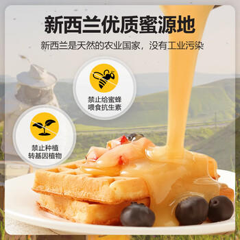 DNZ新西兰进口蜂蜜礼盒野花+多花500g*2 天然滋补品送礼长辈礼盒礼品 商品图3