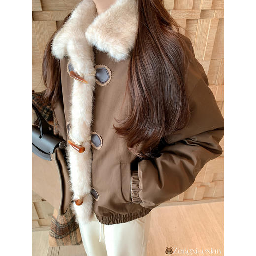 <曾小咸推荐>现货秒杀 ！微信超特价！美拉德复古毛领厚外套 日常319.99 立减130 秒杀189.99！！ 商品图2