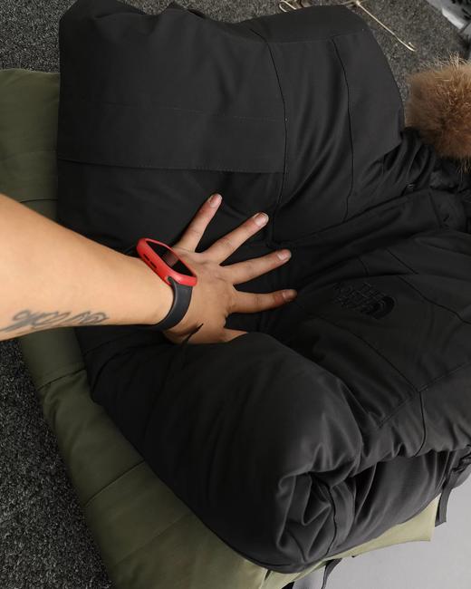 D121149纯色毛领连帽中长款滑雪服极地羽绒服 商品图14