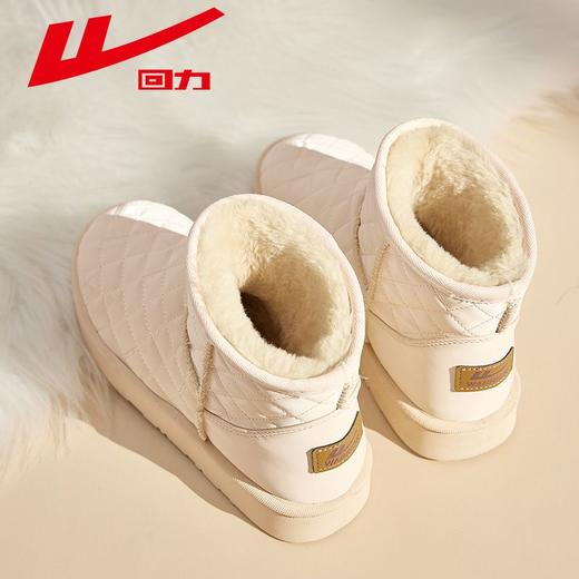 回力雪地靴女2025新款冬季加绒加厚短筒靴子女鞋防寒保暖棉鞋女款 商品图3