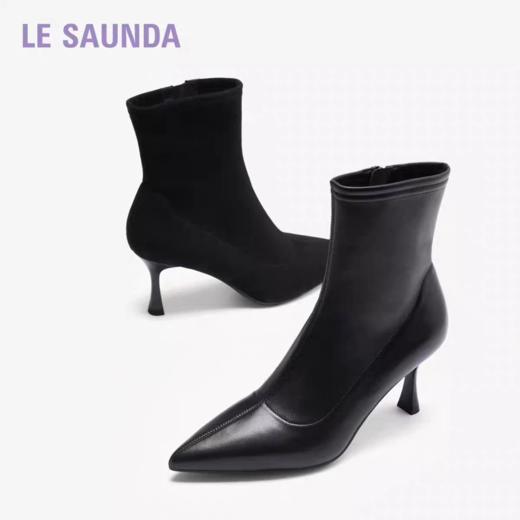 莱尔斯丹 2025秋款时尚休闲鞋瘦瘦靴 商品图2