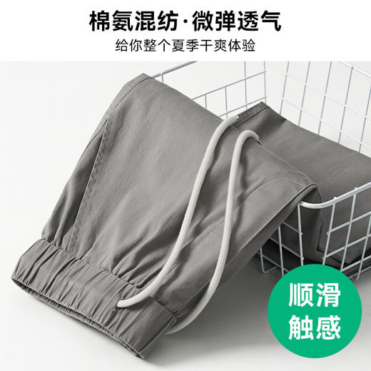 回力休闲裤男款夏季薄款纯棉宽松直筒裤子男士春秋百搭工装长裤男 商品图3