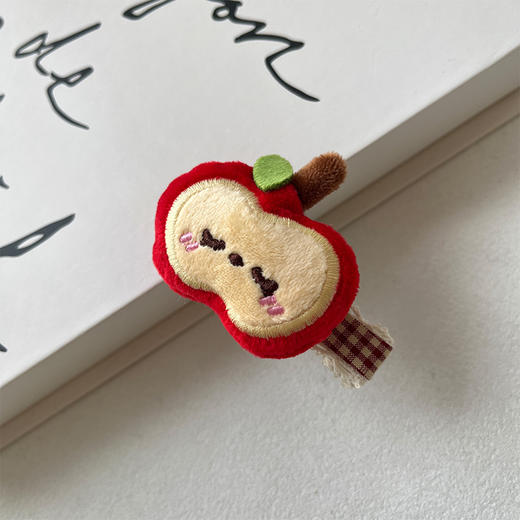 可爱百搭苹果红格边夹发夹-纪念日百货门店同款166295945 商品图2