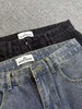 D121133秋冬款美潮复古做旧水洗高街风直筒牛仔长裤 商品缩略图2