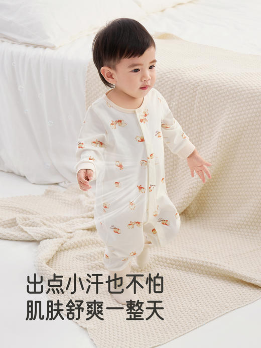 英氏新生婴儿长袖衣服男女宝宝连体衣哈衣爬服和尚服YLAAJ0R014A YLHAJ0R015A 商品图2