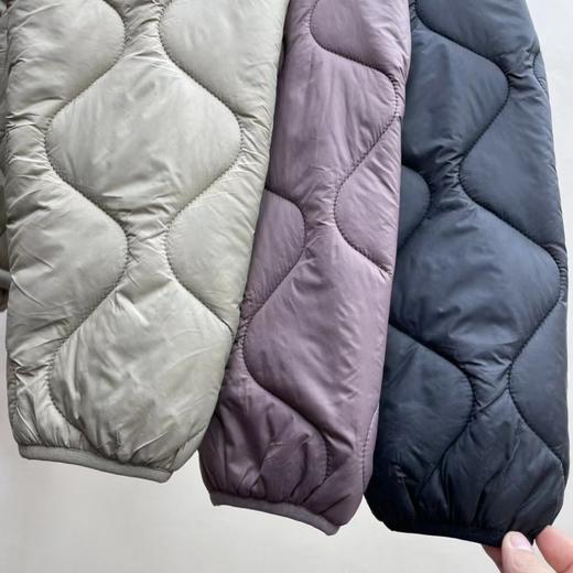 D121161男士波浪纹小立领棉服轻量保暖户外运动休闲棉衣 商品图10