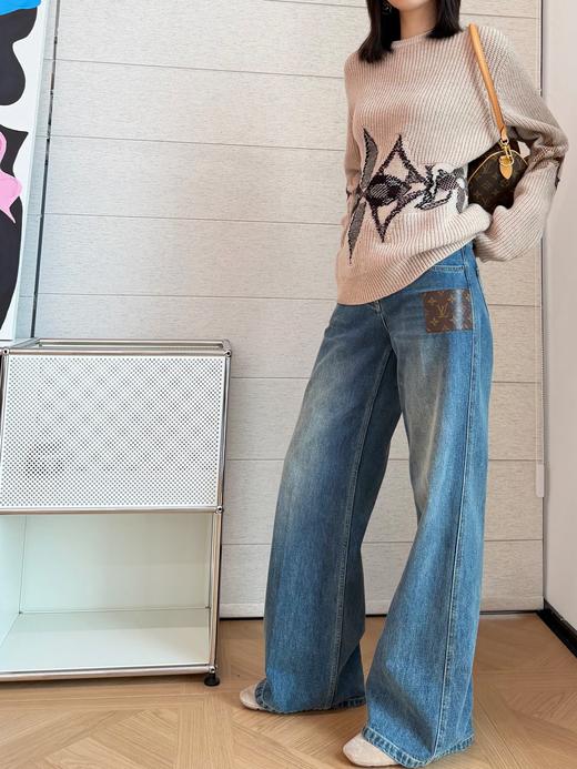 驴家 最新款 卡其色粗针织圆领衫(KX*MM) 商品图3