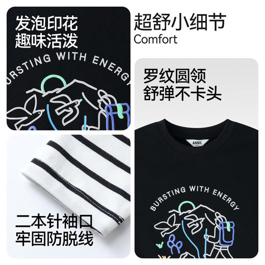 男女童圆领长袖针织衫春季新款安奈儿童装EM611566 商品图4