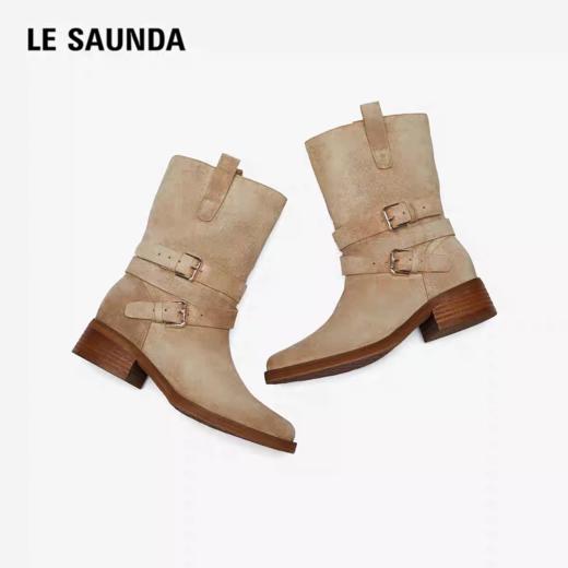 莱尔斯丹  2025冬款时尚休闲时装直筒靴 商品图1