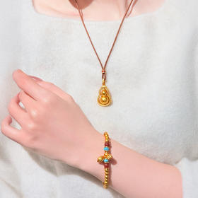 热卖 ！1秒贵气！“金”运加身！灵珠 沙金手串/项链/福禄罗盘 手工串珠 热门流行款 多款可选