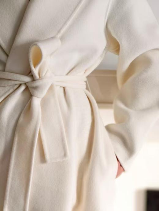 【12.19上新】之家白色羊毛羊绒双面呢长大衣·LSQ 商品图12