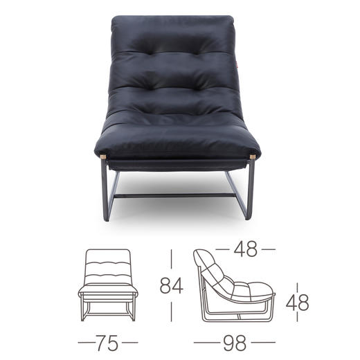 顾家家居整装 固定皮单椅 90.KZ.A026 商品图8