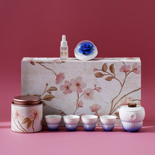 【非遗陶瓷手捏花传承】2026 Rugosa玫香雅宴--渐变套组 商品图0