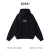 SDSA男士秋冬新款痞帅男装磅高街喷脏做旧设计感连帽卫衣毛边解构 商品缩略图4