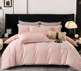 冬季加厚纯棉磨毛四件套全棉刺绣保暖纯色床单被套床上用品G117800039