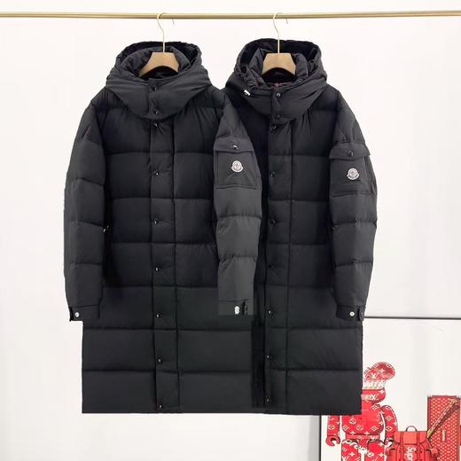 长款蒙口羽绒服，国标90绒！Moncler/蒙口Hanovcrtan七格加厚雾面长玛雅 男女同款。 雾面羽绒服 商品图2