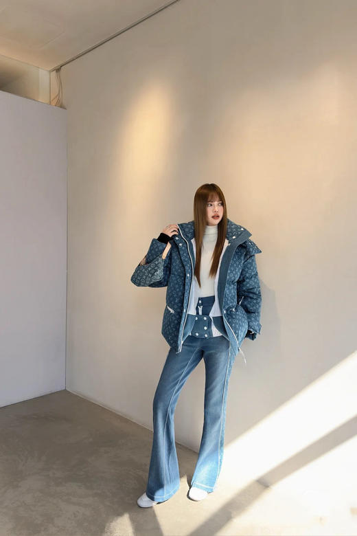 驴家  25秋冬新款 可拆卸连帽牛仔羽绒服(TM) 商品图1