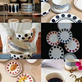 【出口餐具尾单-福利专场】+4.9换购圣诞树浅盘~波点系列圆盘/汤碗/马克杯【CJ15】