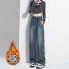 迢语--韩版高腰阔腿牛仔裤 | 舒适高腰 宽松直筒版型  垂顺有型 常规款/加绒款 商品缩略图6