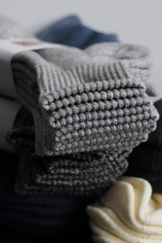 秋冬中帮毛圈袜 三双一卡 U.N.Q元单HEATTECH 40-45 PJ054 商品图3