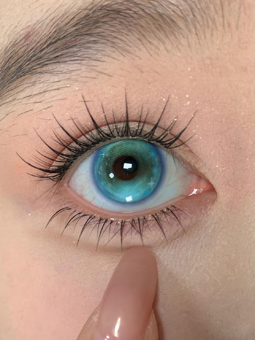 egguncle半年抛 失焦庇护所/褪色童话书/玻璃纸森林 14.5mm cos系列 蓝绿红 商品图6