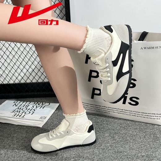 回力女鞋小白鞋女2025秋季百搭休闲运动鞋网红软底轻便芭蕾德训鞋 商品图1
