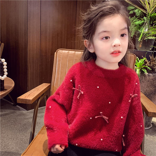 【俏墨洋气儿童宽松慵懒针织衫】满满冬日氛❤真的是一眼就心动🤗日常的高品质童装‼内搭或外穿都完美‼-MMTYS 商品图3