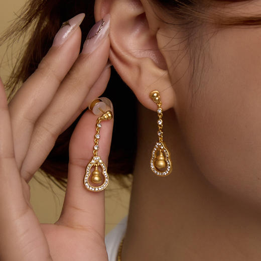 Manreya玛芮雅“金福星环”耳饰|铜镀金 商品图1