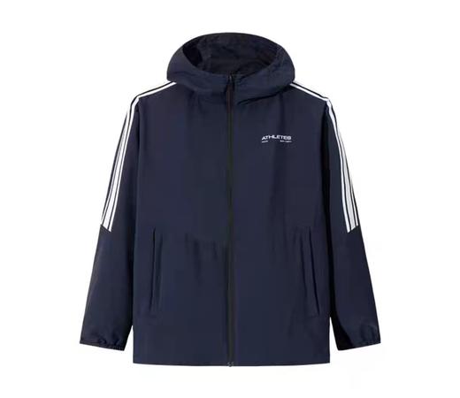 【3XL/4XL断码】安踏防泼水连帽外套男运动风衣2025春秋内衬网梭织上衣152517616【库存有限，如无货将做退款，介意慎拍!】 商品图0