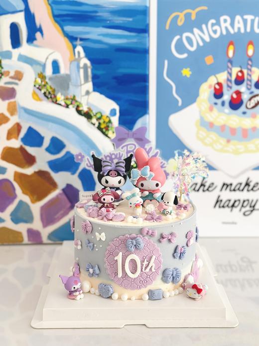 6-8寸 库洛米和美乐蒂-2（含部分翻糖配件） 商品图0