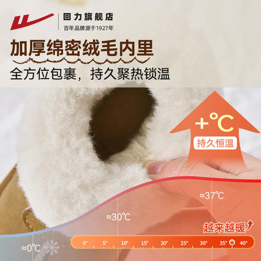回力女童雪地靴宝宝冬季新款加绒小孩棉鞋软底冬鞋女孩保暖儿童鞋 商品图1