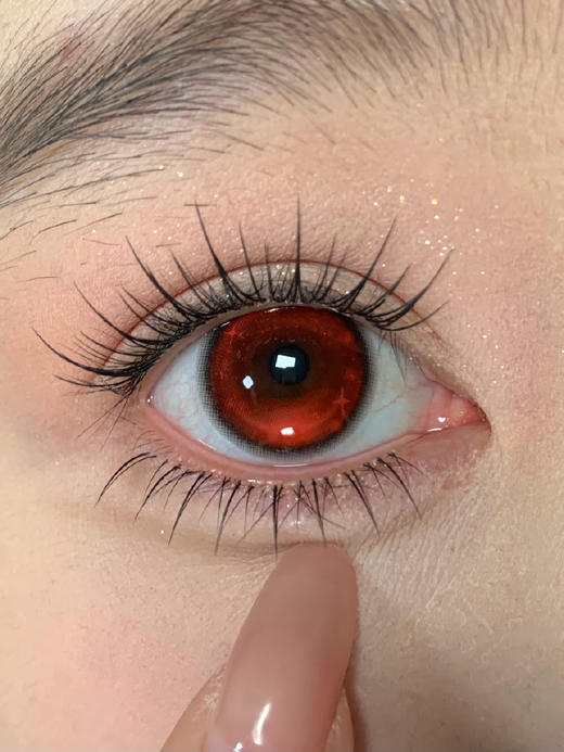 egguncle半年抛 失焦庇护所/褪色童话书/玻璃纸森林 14.5mm cos系列 蓝绿红 商品图5