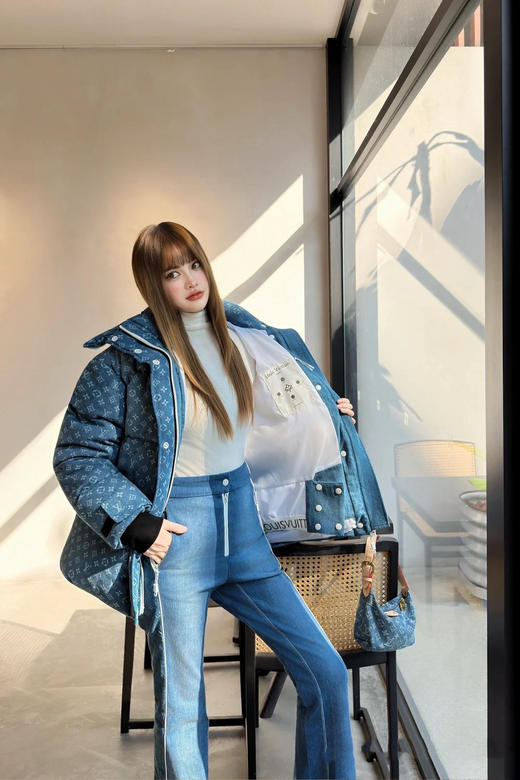 驴家  25秋冬新款 可拆卸连帽牛仔羽绒服(TM) 商品图6