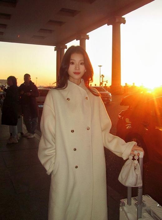 高端双面羊毛大衣95%绵羊毛➕5%羊驼绒双排金扣大衣 商品图6