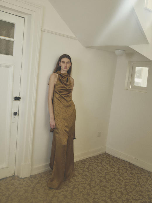 VC｜HD25015 Monica halterneck dress [ 连衣裙 金 / 米白 ]【HOLIDAY】 商品图4