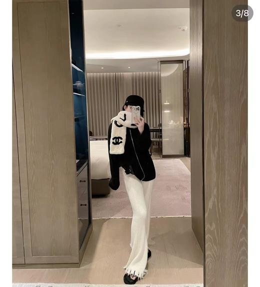 D121127冬季新款户外防寒保暖挂耳罩+围巾毛绒套装 商品图7