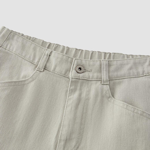 商场同款|森马休闲裤女春季做旧纯棉工装裤2026新款设计感阔腿裤 商品图2