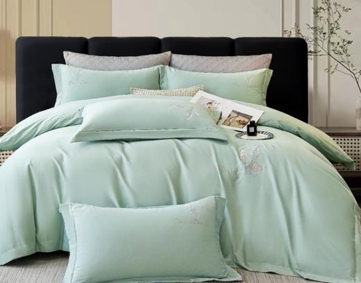 A类冬季纯棉加厚磨毛四件套优兰朵轻奢全棉刺绣被套床上用品G117800040 商品图1