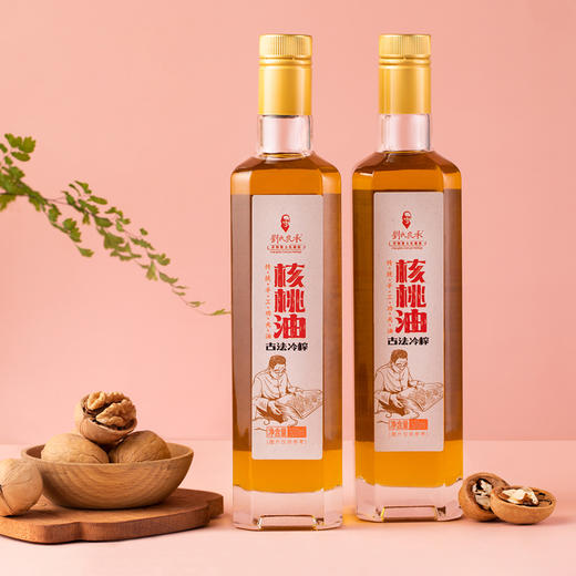 刘氏良承 古法核桃油 特级初榨礼盒500ml*2-YGF 商品图3