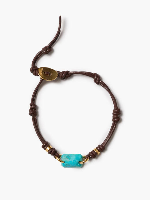订购6周到｜Chan Luu-MESA-绿松石 皮革 手链［美国设计师］ 商品图0