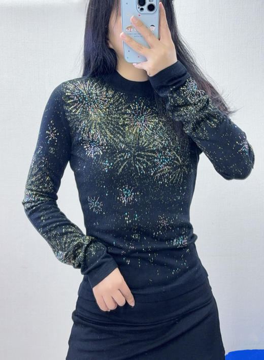 香奈儿 25秋冬新款 水钻烟花针织衫(TM) 商品图3
