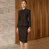 IWY/棕色西装套裙女职业装两件套高级感气质通勤上班商务正装CS2583 商品缩略图1