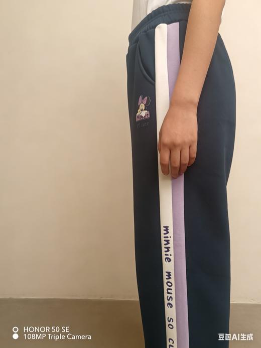 唯品爆款女童加绒加厚冬款阔腿裤特卖 商品图1