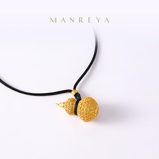 Manreya玛芮 “双福叠韵”项链|铜镀金 商品图0