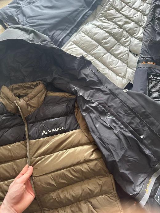 D121111男士户外冲锋衣防风防水保暖三合一羽绒服 商品图11