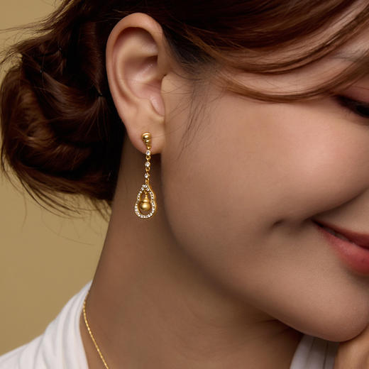 Manreya玛芮雅“金福星环”耳饰|铜镀金 商品图4