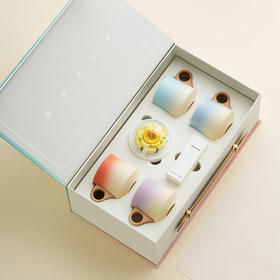 【非遗陶瓷手捏花传承】2026 缤纷多彩·小咖啡杯套组